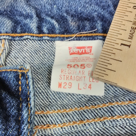 ORANGE TAB VINTAGE LEVI'S MENS SIZE 29/34 - Picture 3 of 16